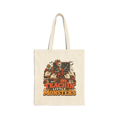 Teachin little monsters tote - teachin',