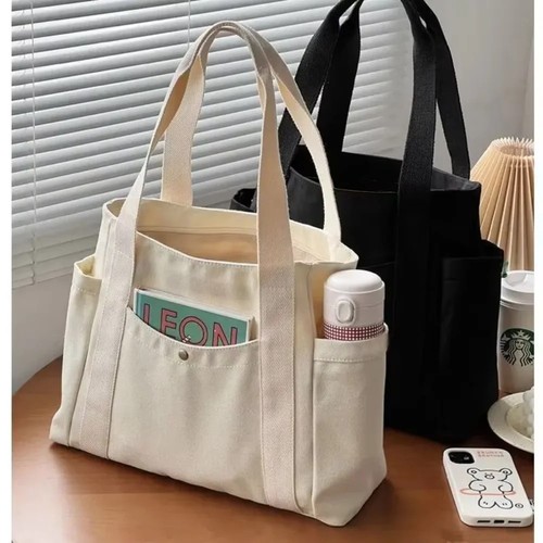Stylish large canvas tote bag - stylish,