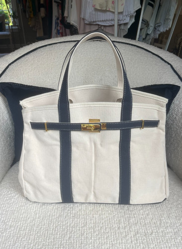 Boatkin canvas tote bag navy - canvas,