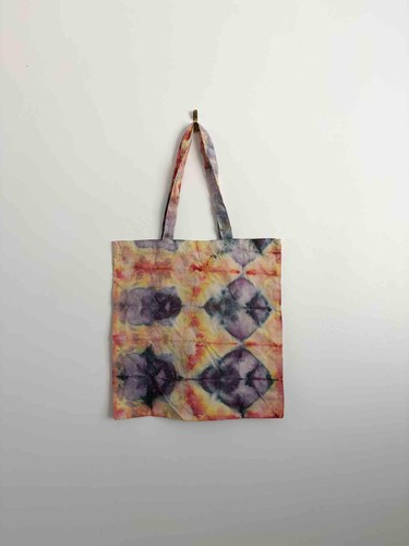 Ice dye tote - bag, |