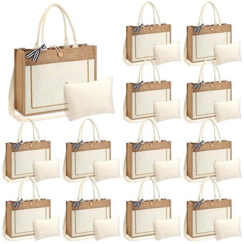 Sadnyy pcs burlap tote bags - sadnyy,