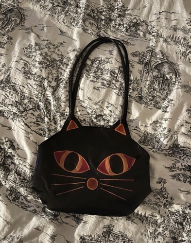 Cat leather tote - tote, bag