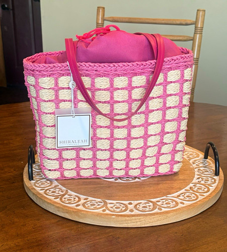 Shiraleah pink beige - shiraleah, woven
