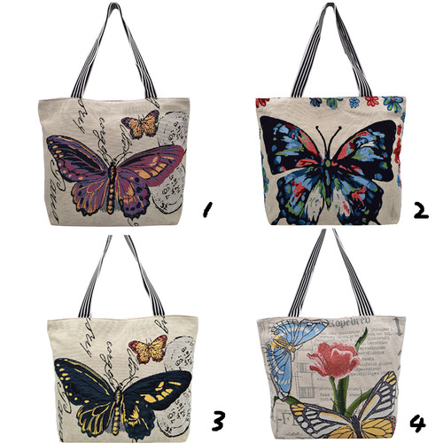 Butterfly canvas tote bag - butterfly,