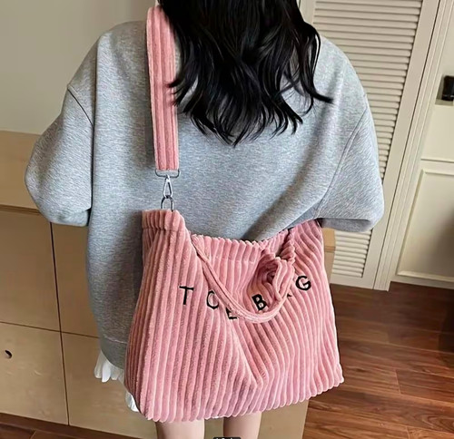 Women pink solid tote bag - women’s,