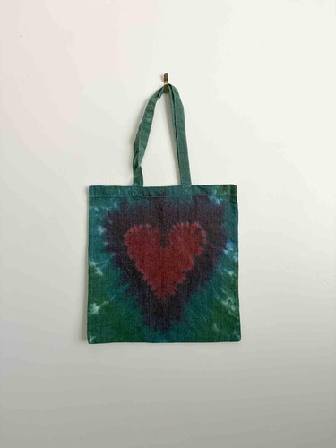 Tie dye tote bag crimson - tie, |