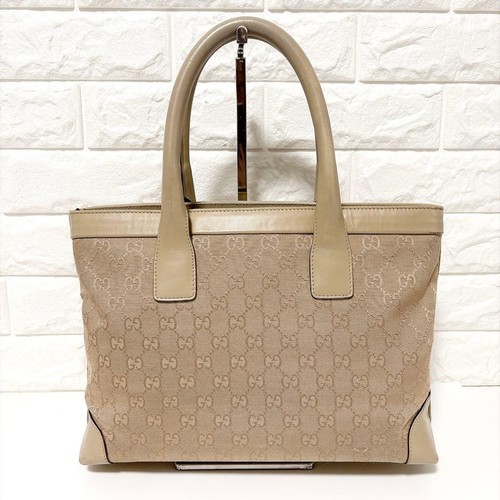 Gucci canvas tote - gg, beige