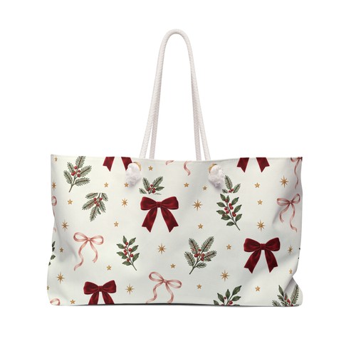 Holiday red bows greenery - &,