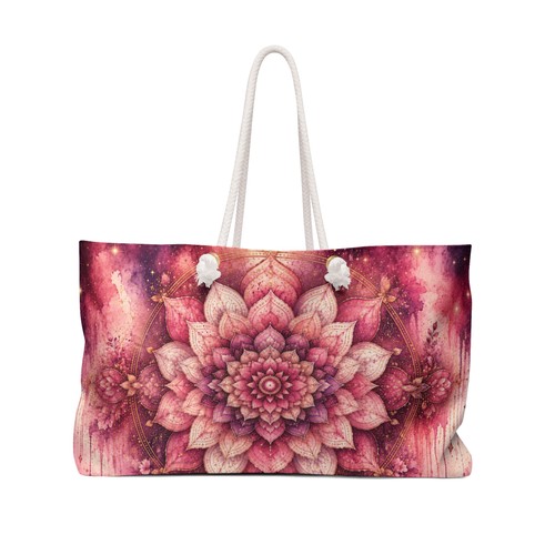 Pink lotus weekender bag - weekender, |