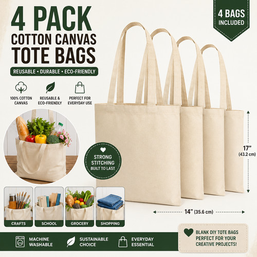 Pack cotton canvas - 4,