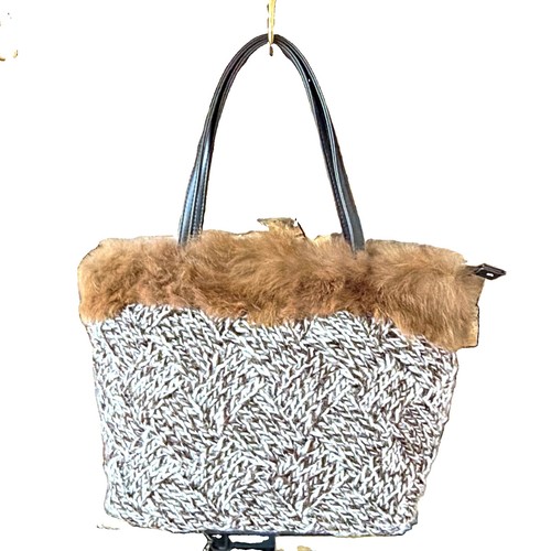 Murval herringbone tote bag - herringbone,