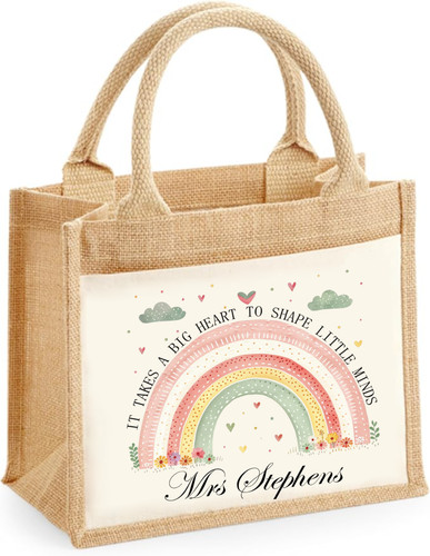 Personalised teacher tote bag - personalised,