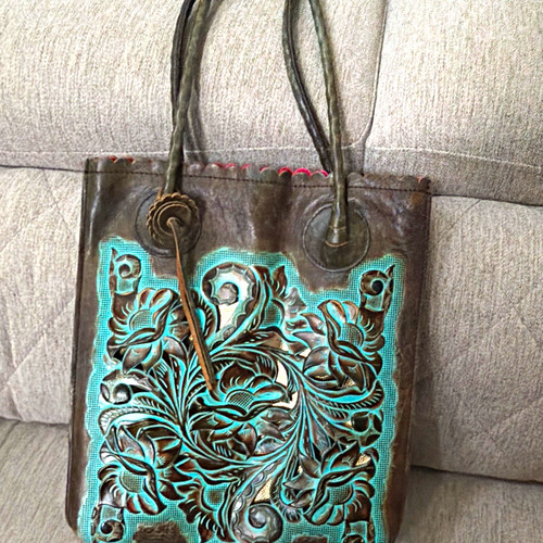 Women brown turquoise - brown,