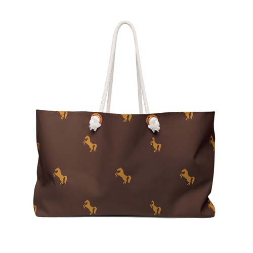 Golden horse pattern - pattern, weekender
