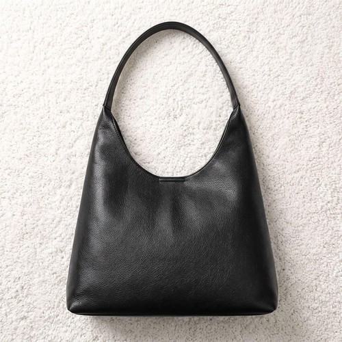 Black oversized slouchy hobo - black,