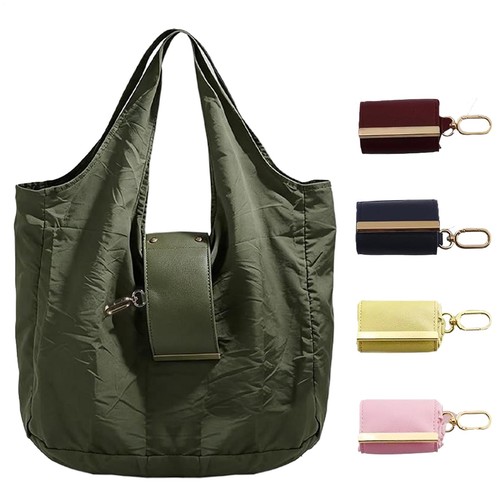 Foldable keychain tote - foldable, bag