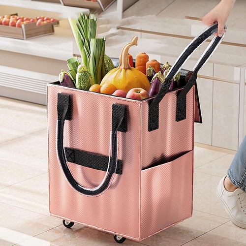 Rolling grocery tote bag large - grocery,