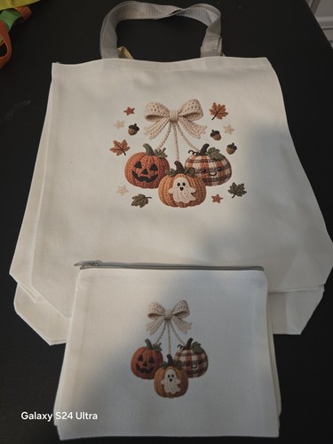 White tote bag - white, set