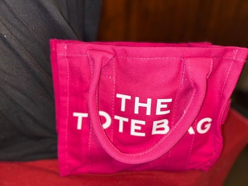 The tote bag color pink - the,