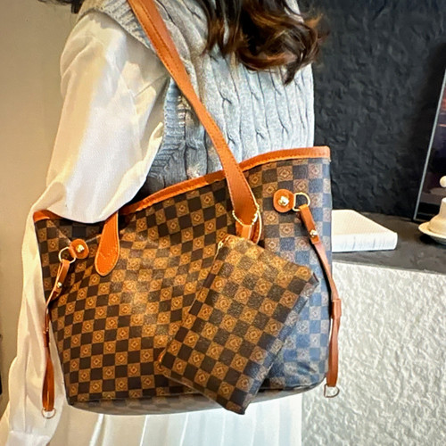 Women brown checkered - women’s,