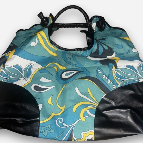 Essence blue floral tote - floral, bag