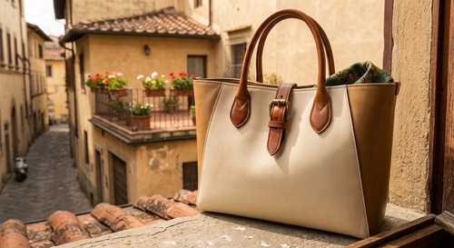 Handmade italian leather tote - leather,