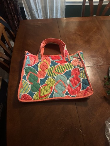 Quilted tote bag flip - tote,